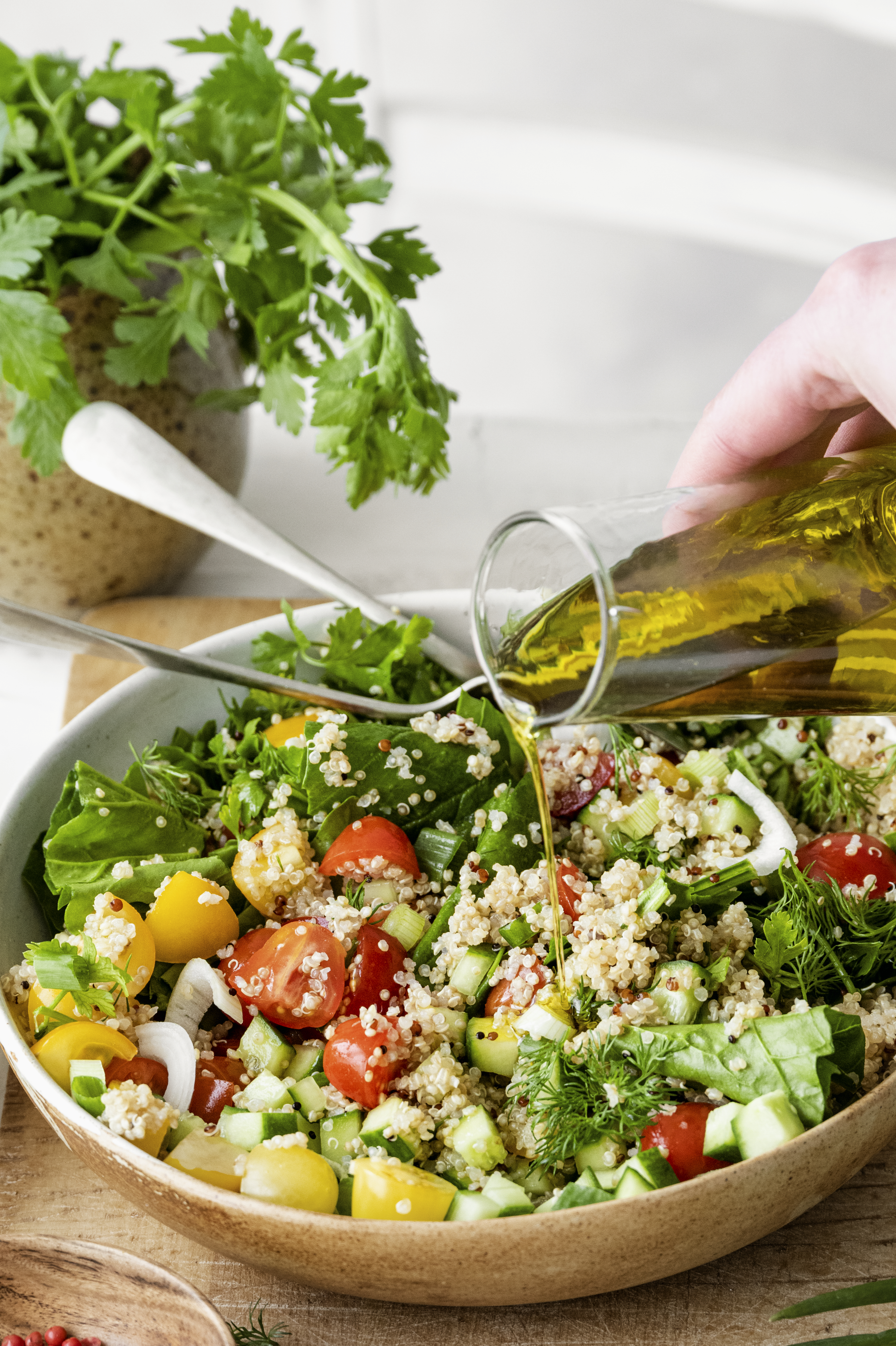 Chickpea salad bowl